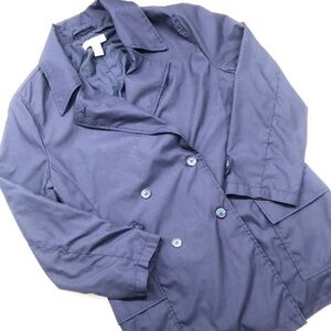 Innovation Sport navy blue trench coat jacket